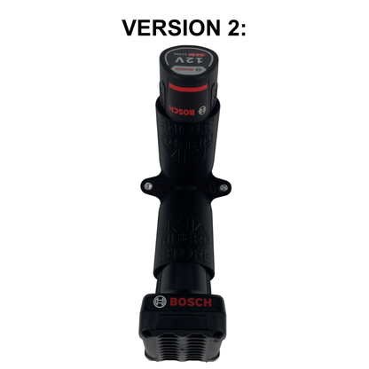 KIBERG Akku-Wandhalterung für Bosch 12V & Ampshare 12V | Click-In Lock | 2 oder 4 Akku-Plätze | Werkstatt