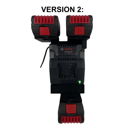 Bosch 18V-20 Wandhalterung mit Akkuhalter (2-4 Akkuplätze)