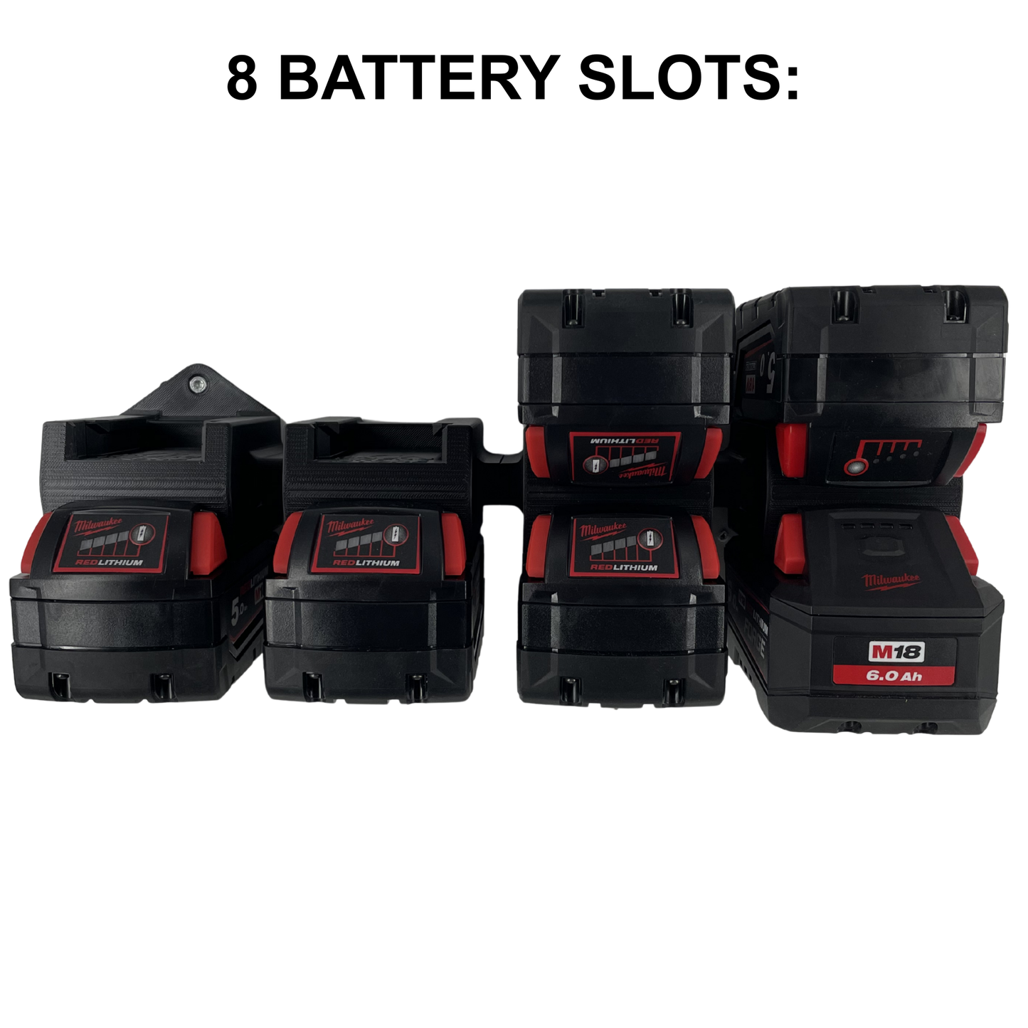 Milwaukee M18 Akku Wandhalter (2-8 Slots)