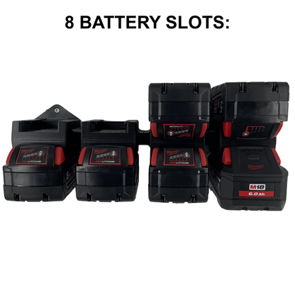 Milwaukee M18 Akku Wandhalter (2-8 Slots)