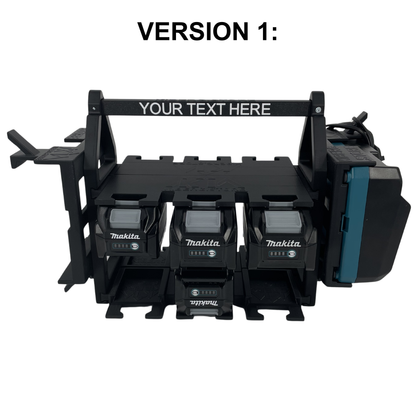 Personalisiertes Makita 40V Akku- & Ladegerät-Tragesystem (bis zu 18 Akkus)