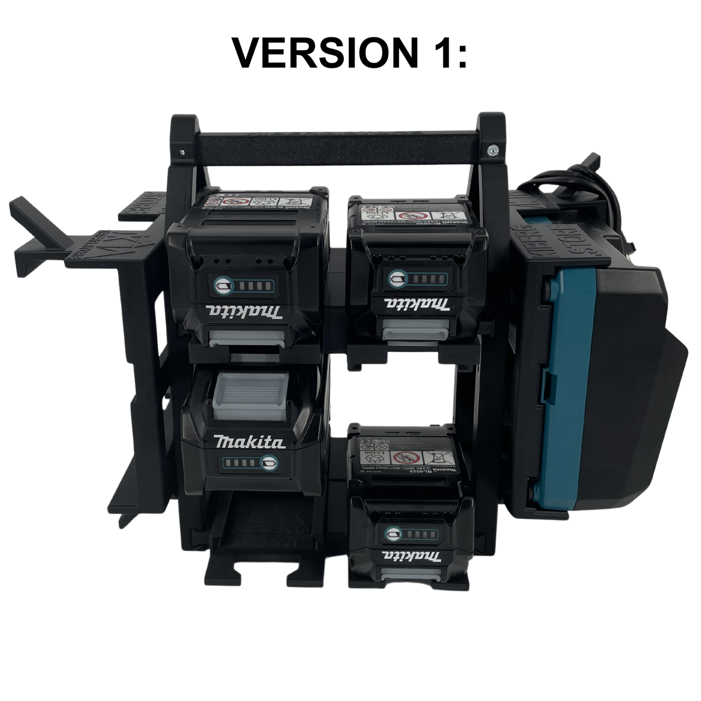 Makita 40V Akku- & Ladegerät-Tragesystem (bis zu 12 Akkus)