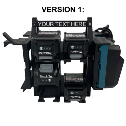 Personalisiertes Makita 40V Akku- & Ladegerät-Tragesystem (bis zu 12 Akkus)