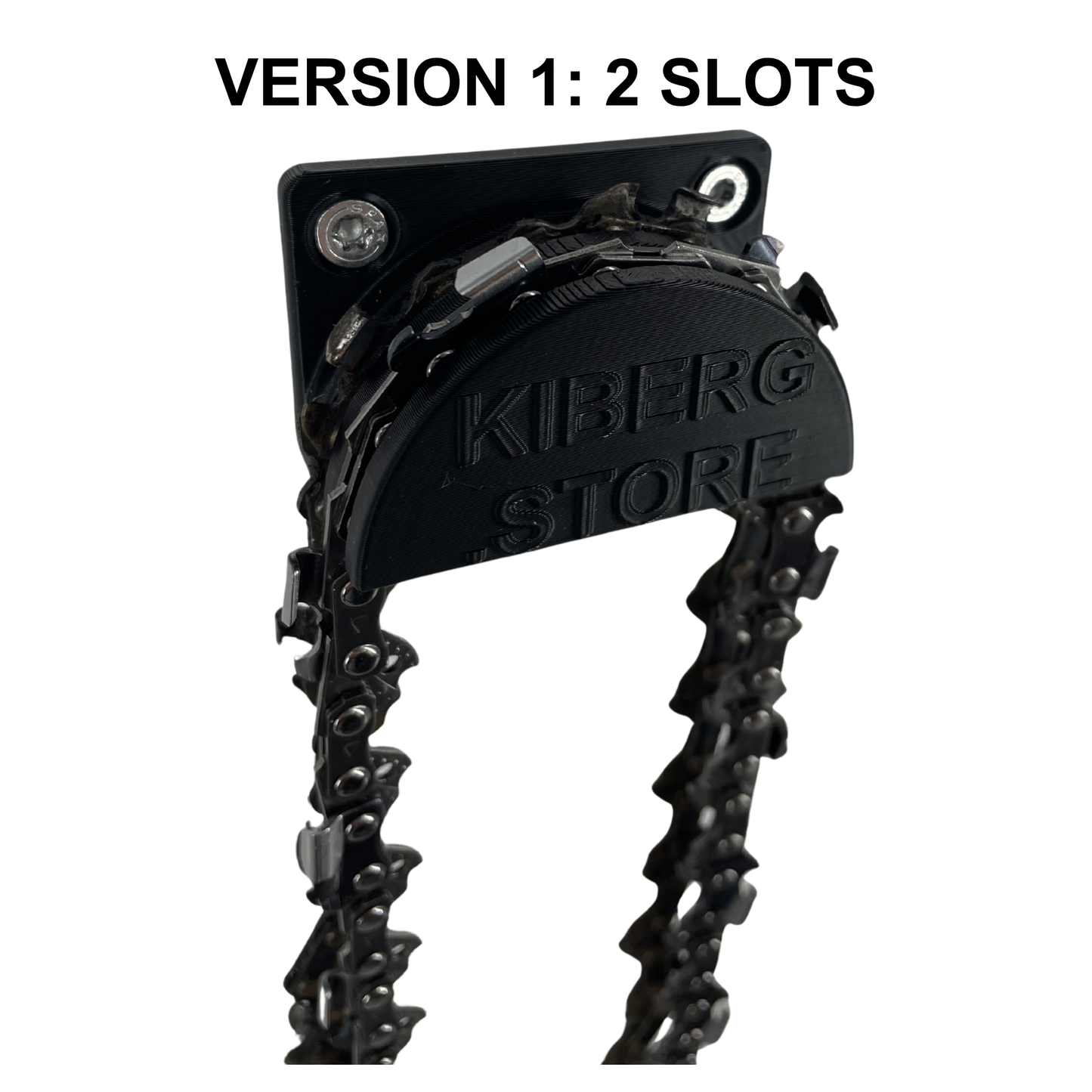 KIBERG Kettensägen Kettenhalter | Wandhalterung 2/4/6 Slots | Sägeketten ordentlich lagern