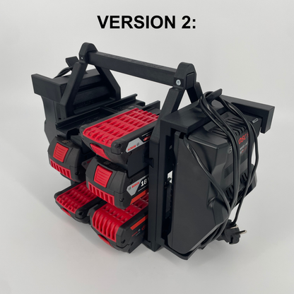 Bosch Akku- & Ladegerät-Tragesystem – Tragbarer Organizer für bis zu 12 Akkus (12V & 18V)