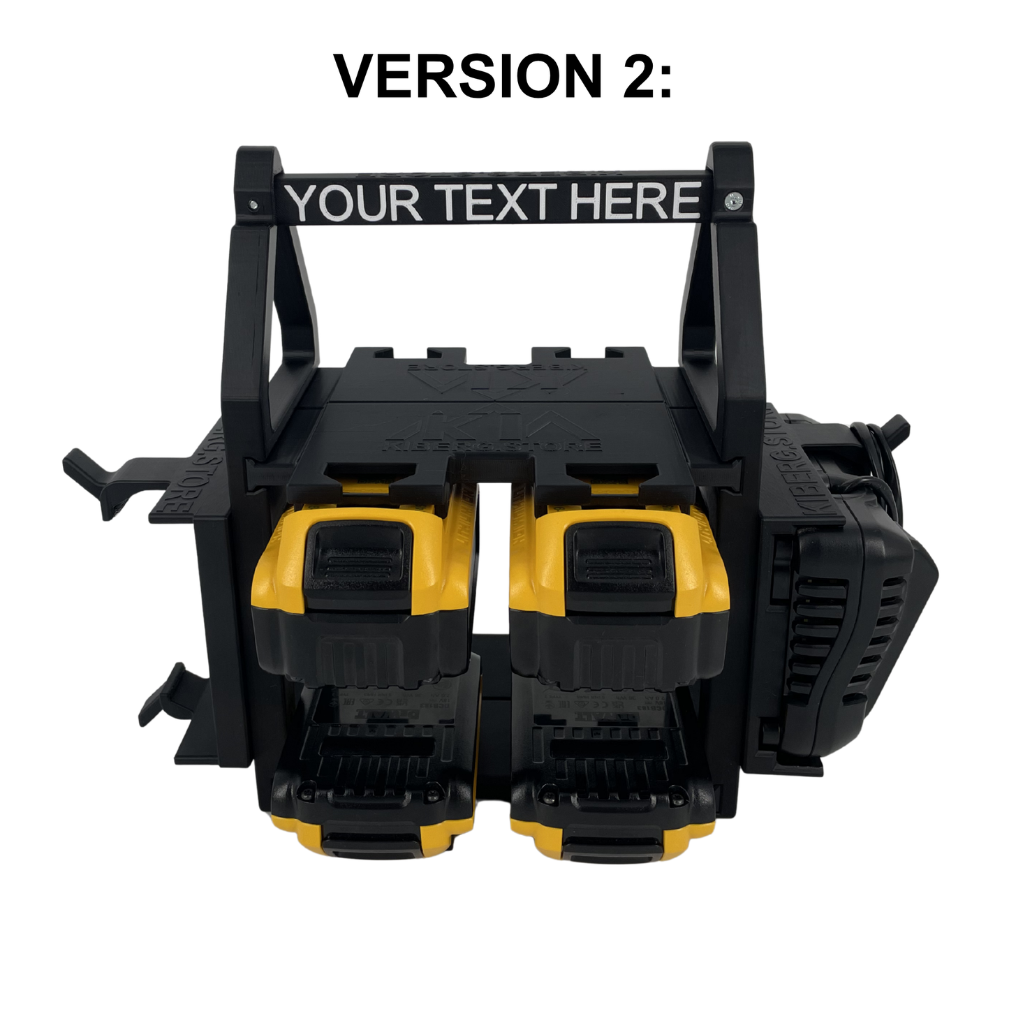 Personalisiertes DEWALT Akku- & Ladegerät-Tragesystem (bis zu 12 18V Akkus)