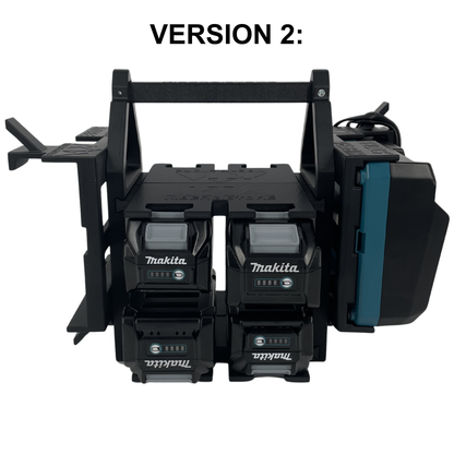 Makita 40V Akku- & Ladegerät-Tragesystem (bis zu 12 Akkus)