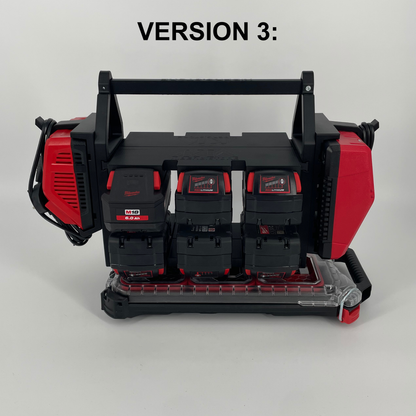 Milwaukee Akku- & Ladegerät-Tragesystem für Packout – Organizer für bis zu 18 M18 & M12 Akkus