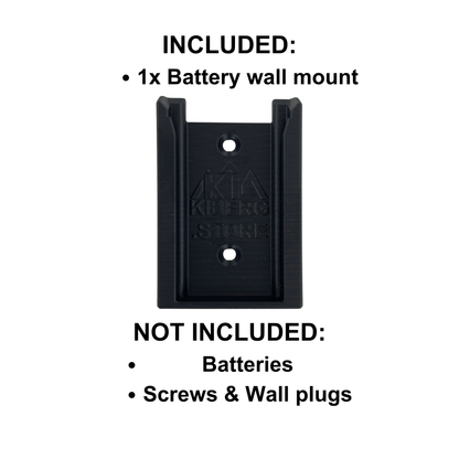 KIBERG Wandhalterung für Einhell 18V Power X-Change Akku | Slide-In System | Werkstatt-Organizer