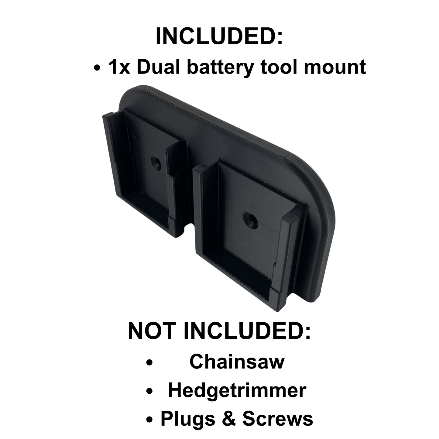 KIBERG Wandhalterung für Makita 18V Dual-Akku-Werkzeuge | High & Low Profile | Heckenschere & Kettensäge
