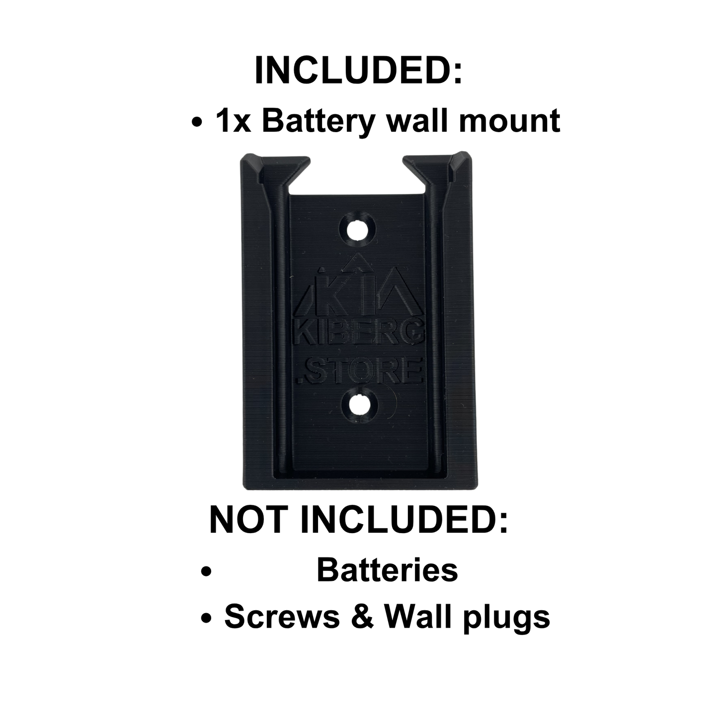 KIBERG Wandhalterung für Einhell 18V Power X-Change | Klick-Verschluss | Akku-Organizer