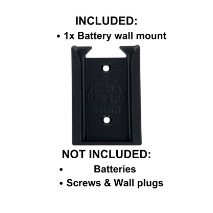 KIBERG Wandhalterung für Einhell 18V Power X-Change | Klick-Verschluss | Akku-Organizer