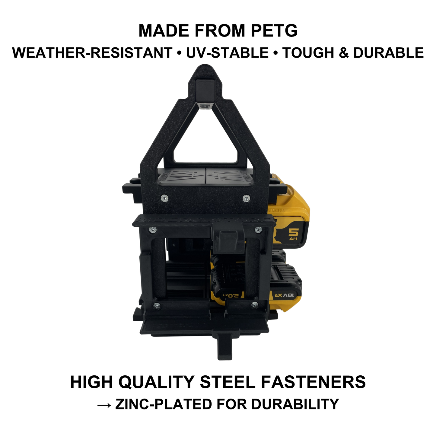 Personalisiertes DEWALT Akku- & Ladegerät-Tragesystem (bis zu 12 18V Akkus)