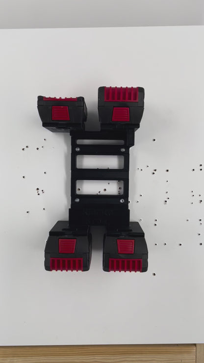 Bosch 18V-20 Wandhalterung mit Akkuhalter (2-4 Akkuplätze)